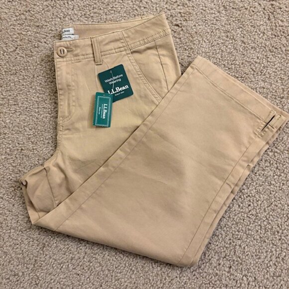 LL Bean Pants Womens Size 8 Petite cotton Comfort - Picture 1 of 7